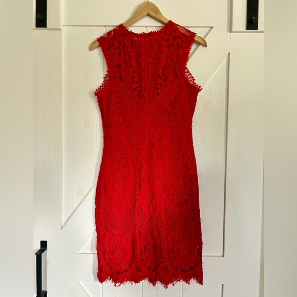 Main Strip Red Dress - Picture 2 of 3